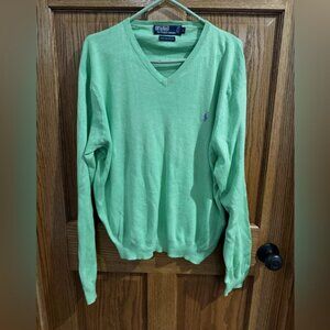 Polo Ralph Lauren 100% Pima Cotton Light V-Neck Sweater